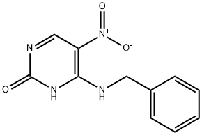4-벤질아미노-5-니트로-1H-피리미딘-2-온 구조식 이미지