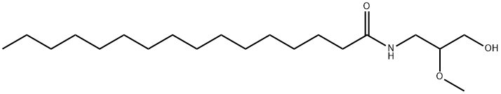 N-(3-Hydroxy-2-Methoxypropyl)-hexadecanaMide 구조식 이미지