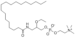 rac-3-옥타데칸아미도-2-에톡시프로판-1-올포스포콜린 구조식 이미지