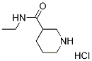 N-Ethyl-3-piperidinecarboxamide hydrochloride 구조식 이미지