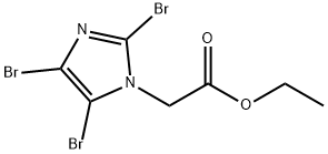 에틸2-(2,4,5-TRIBROMO-1H-IMIDAZOL-1-YL)아세테이트 구조식 이미지