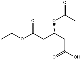 MONO-ETHYL (R)-3-ACETOXYGLUTARATE 구조식 이미지