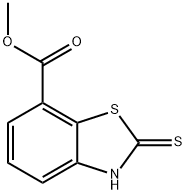 7-Benzothiazolecarboxylicacid,2,3-dihydro-2-thioxo-,methylester(9CI) Structure