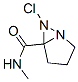 1,6-Diazabicyclo[3.1.0]hexane-5-carboxamide,6-chloro-N-methyl-,[1S-(1-alpha-,5-alpha-,6-alpha-)]-(9CI) 구조식 이미지