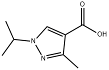 1-ISOPROPYL-3-METHYL-1H-PYRAZOLE-4-CARBOXYLIC ACID Structure