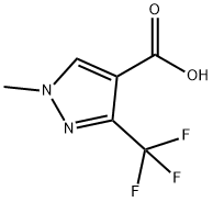 1-메틸-3-(트리플루오로메틸)-1H-피라졸-4-카르복실산 구조식 이미지