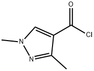1H-Pyrazole-4-carbonyl chloride, 1,3-dimethyl- (9CI) Structure