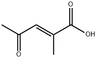 2-Pentenoic acid, 2-methyl-4-oxo-, (E)- (9CI) Structure