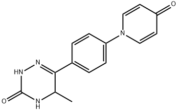 ,5-Dihydro-5-methyl-6-[4-(4-oxo-1(4H)-pyridinyl)phenyl]-1,2,4-triazin-3(2H)-one 구조식 이미지
