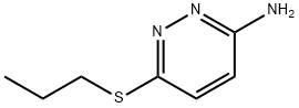 3-Amino-6-(propylthio)pyridazine Structure