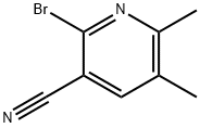 2-BroMo-5, 6-diMethyl-pyridine-3-carbonitrile Structure