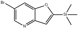 6-브로모-2-(트리메틸실릴)푸로[3,2-b]피리딘 구조식 이미지