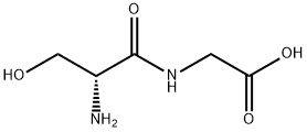 Glycine, N-D-seryl- (9CI) Structure