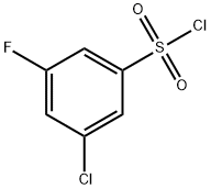 3-Chloro-5-fluorobenzene-1-sulfonyl chloride 구조식 이미지
