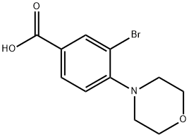 3-Bromo-4-morpholinobenzoic Acid Structure