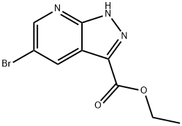 에틸5-브로모-1H-피라졸로[3,4-b]피리딘-3-카르복실레이트 구조식 이미지