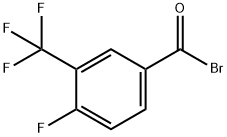 4-fluoro-3-(trifluoroMethyl)benzoyl broMide Structure