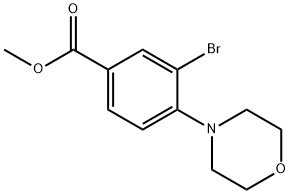 Methyl 3-Bromo-4-morpholinobenzoate Structure