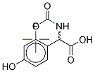 α-[[(1,1-디메틸에톡시)카르보닐]a미노]-2-플루오로-4-히드록시벤젠아세트산 구조식 이미지