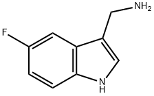 (5-FLUORO-1H-INDOL-3-YL)METHANAMINE Structure