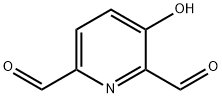 2,6-Pyridinedicarboxaldehyde, 3-hydroxy- (9CI) Structure