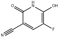 2,6-Dihydroxy-5-fluoro-3-cyanopyridine 구조식 이미지