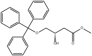 부탄산,3-HYDROXY-4-(TRIPHENYLMETHOXY)-,메틸에스테르,(S) 구조식 이미지