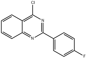 4-CHLORO-2-(4-FLUORO-PHENYL)-QUINAZOLINE 구조식 이미지