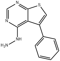4-히드라지노-5-페닐티에노[2,3-D]피리미딘 구조식 이미지