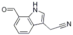 1H-Indole-3-acetonitrile, 7-forMyl- Structure