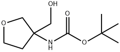 tert-butyl N-[3-(hydroxymethyl)oxolan-3-yl]carbamate 구조식 이미지