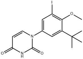 1-(3-tert-Butyl-5-iodo-4-Methoxyphenyl)pyriMidin-2,4(1H,3H)-dione 구조식 이미지