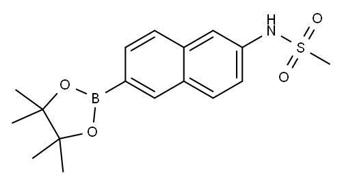 N-(6-(4,4,5,5-TetraMethyl-1,3,2-dioxaborolan-2-yl)-naphthalen-2-yl)MethanesulfonaMide Structure