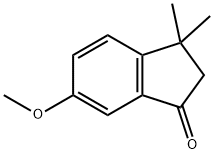 6-메톡시-3,3-디메틸인단-1-온 구조식 이미지