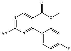 Methyl2-amino-4-(4-fluorophenyl)pyrimidine-5-carboxylate Structure