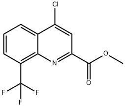 Methyl4-chloro-8-(trifluoromethyl)quinoline-2-carboxylate Structure