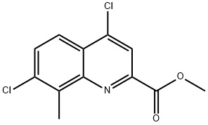 Methyl4,7-dichloro-8-methylquinoline-2-carboxylate 구조식 이미지