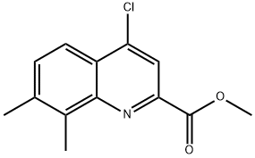 Methyl4-chloro-7,8-dimethylquinoline-2-carboxylate Structure