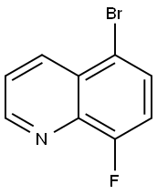 5-Bromo-8-fluoroquinoline Structure