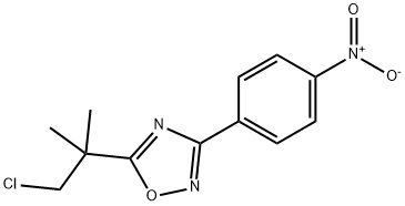 5-(1-Chloro-2-methylpropan-2-yl)-3-(4-nitrophenyl)-1,2,4-oxadiazole Structure