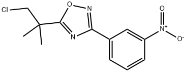 5-(1-Chloro-2-methylpropan-2-yl)-3-(3-nitrophenyl)-1,2,4-oxadiazole 구조식 이미지