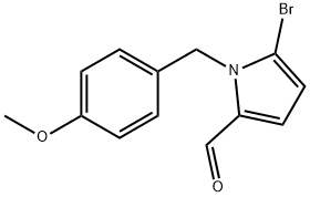 5-브로모-1-(4-메톡시벤질)피롤-2-카브알데히드 구조식 이미지