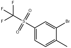 2-Bromo-1-methyl-4-(trifluoromethylsulfonyl)benzene Structure