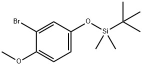 O-t-Butyldimethylsilyl3-bromo-4-methoxyphenol Structure