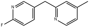 2-((2-플루오로피리딘-4-일)메틸)-4-메틸피리딘 구조식 이미지