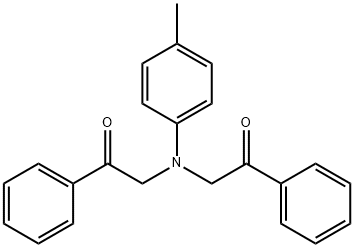 2,2'-(P-TOLYLAZANEDIYL)BIS(1-PHENYLETHANONE) 구조식 이미지