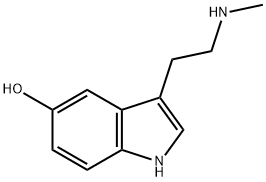 3-(2-methylaminoethyl)-1H-indol-5-ol 구조식 이미지
