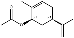 아세트산[1S,(-)]-2-메틸-5β-(1-메틸에테닐)-2-시클로헥센-1α-일에스테르 구조식 이미지