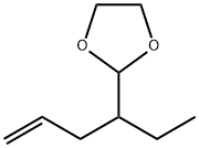 1,3-Dioxolane,  2-(1-ethyl-3-butenyl)-  (9CI) Structure