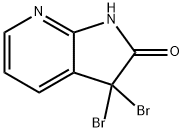 3,3-Dibromo-1H-pyrrolo[2,3-b]pyridin-2(3H)-one 구조식 이미지